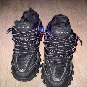 Balenciaga Black and Blue Sneakers